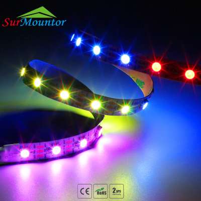 Addressable 10MM 24V Flexible White PCB RGB LED Strip light