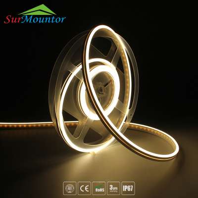 China factory sale IP67 waterproof silicone neon tube silicone rubber tube for led strip 7mm